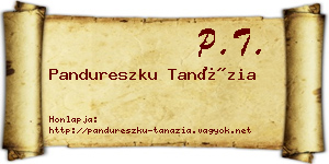 Pandureszku Tanázia névjegykártya